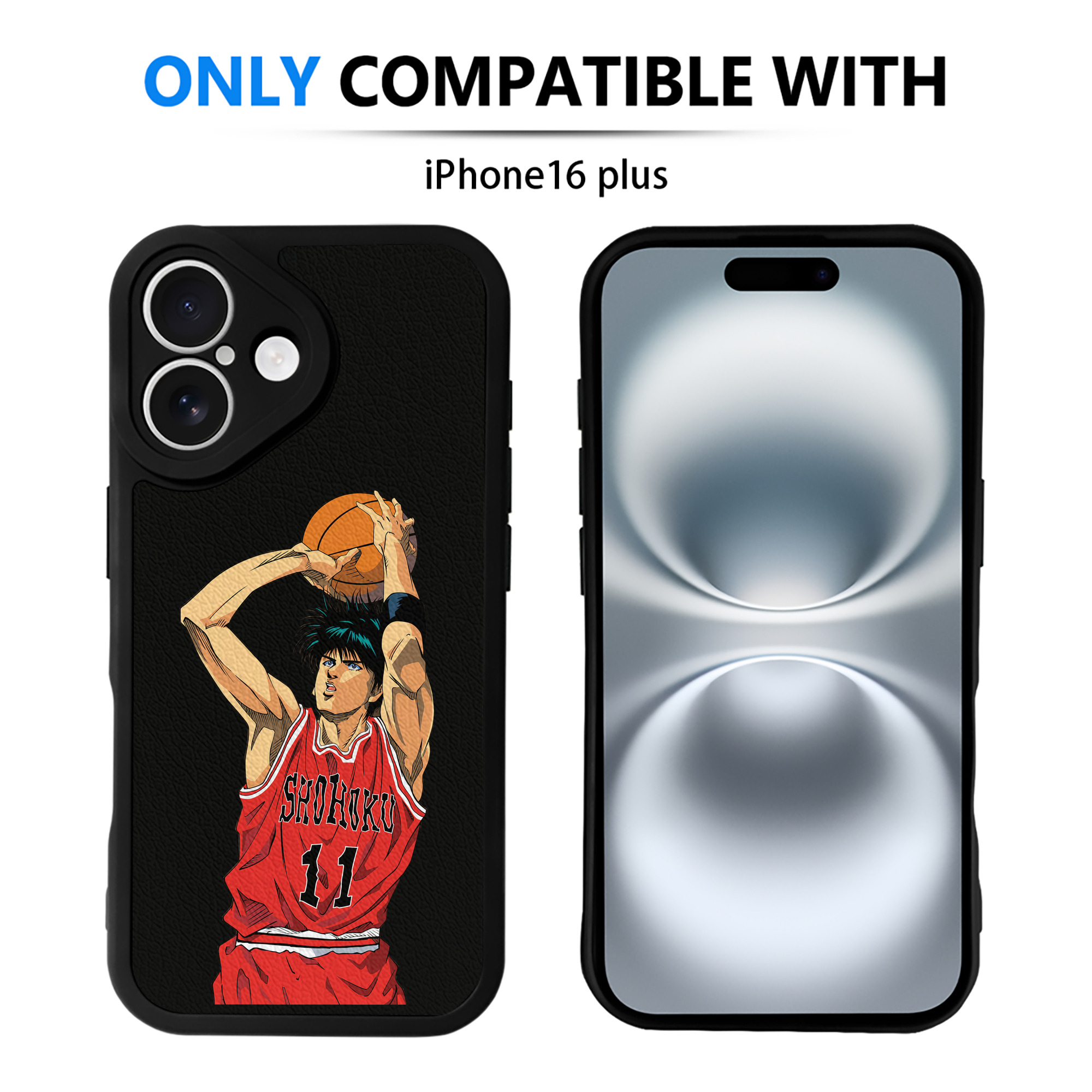 （画像用） SLAM DUNK／スラムダンク 【iPhone 16シリーズ対応】シリコンスマホケース（レザー調） 材質：シリコン